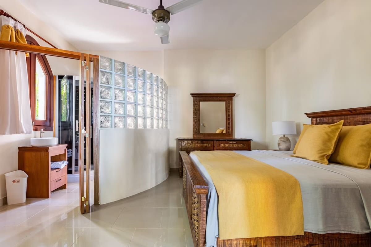 Ensuite bedroom with king bed